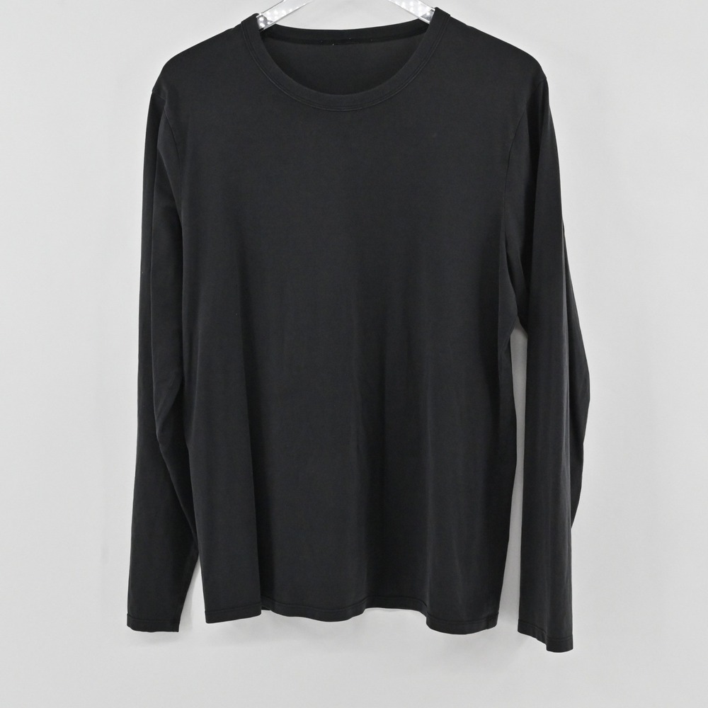 Lululemon Long Sleeve Top Womens Size 10 Black Yoga Athletic Minimalist Crewneck